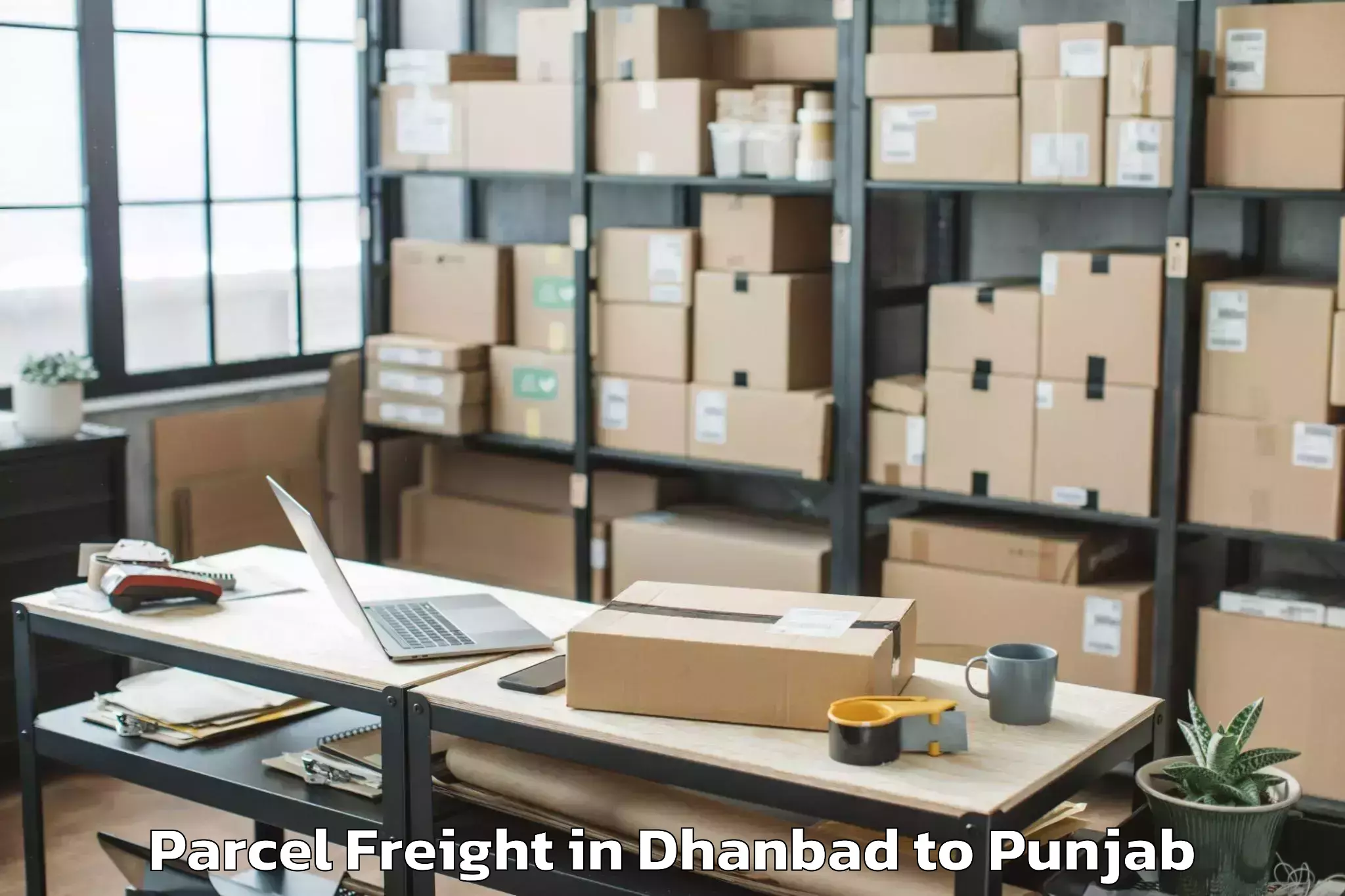 Book Your Dhanbad to Zirakpur Parcel Freight Today